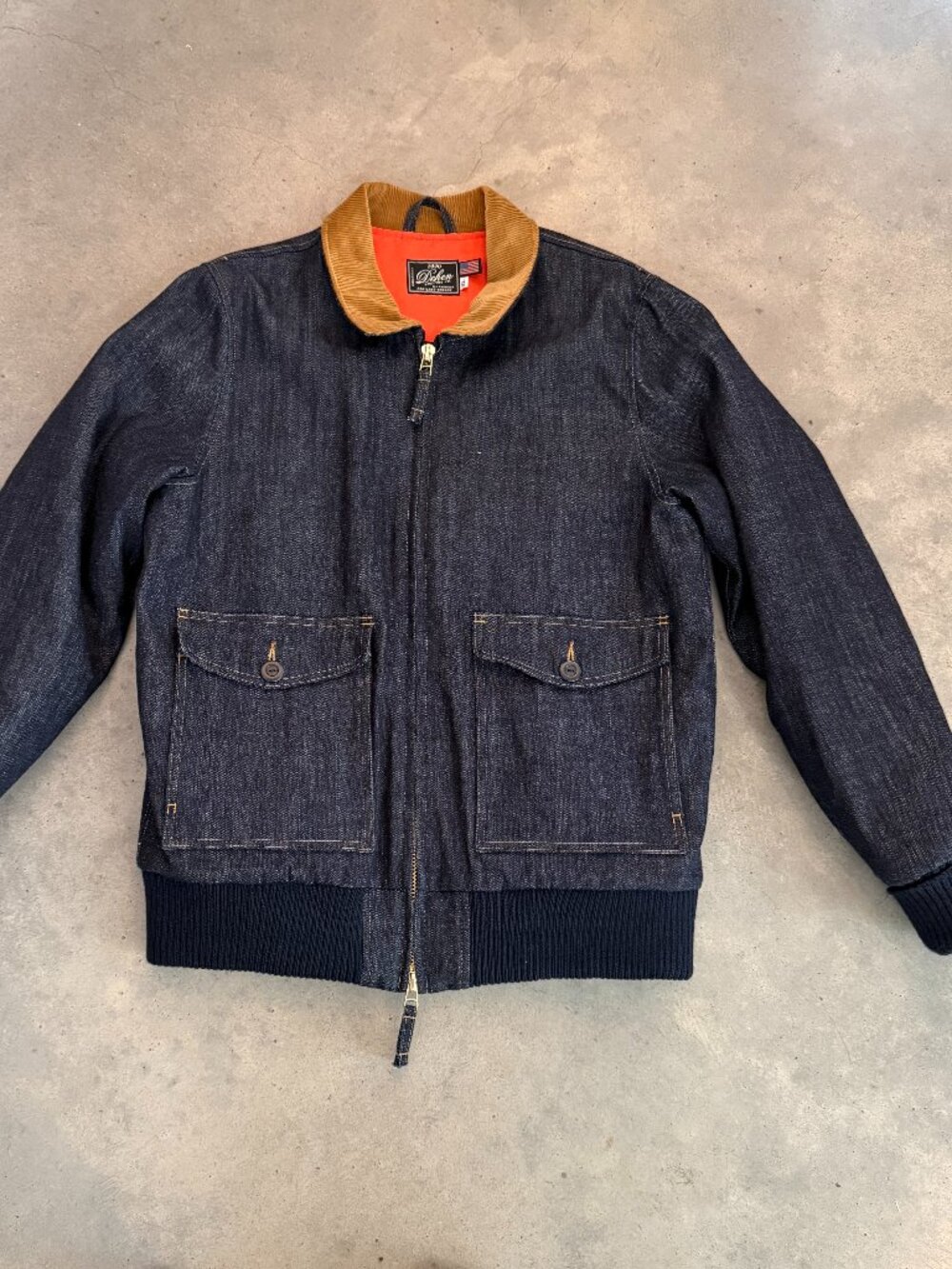 Dehen 1920 Carrier Jacket - Insulated Denim - size XL